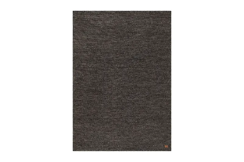 Gåsöga Ullmatta 200x300 cm Rektangulär - Svart/Vit — KM Home
