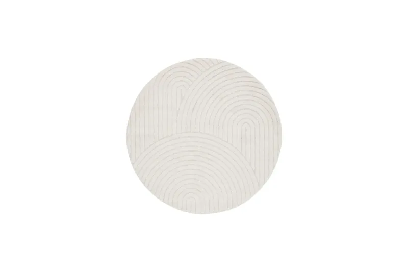 Genova Zen Wiltonmatta 240 cm Rund - Vit — KM Home