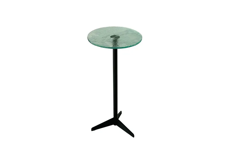 Giada Sidobord 25 cm - Transparent/Svart — Transparent/Svart