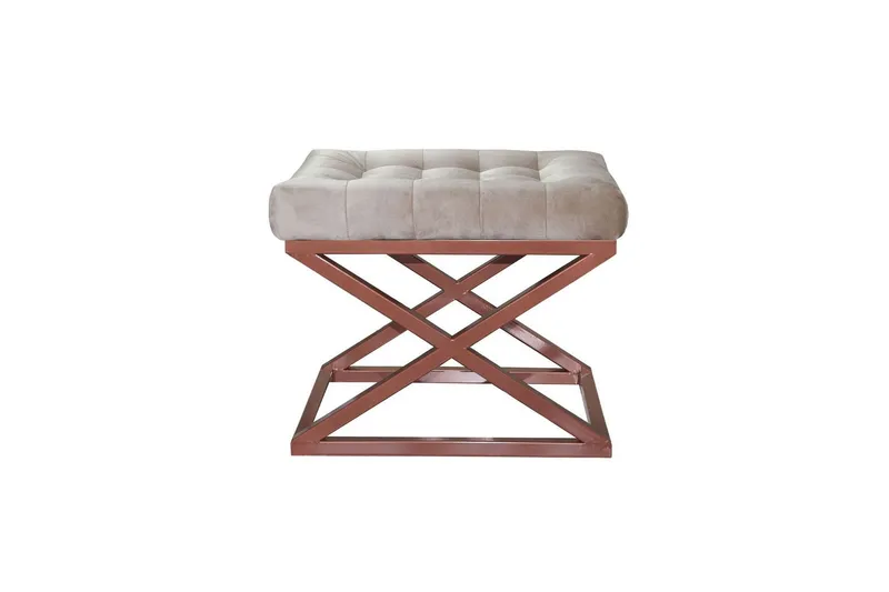 Gillie Sittpuff 40 cm - Koppar/Cream — Koppar/Cream