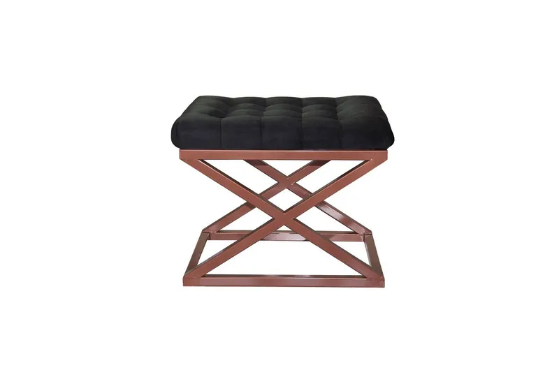 Gillie Sittpuff 40 cm - Koppar/Svart — Koppar/Svart