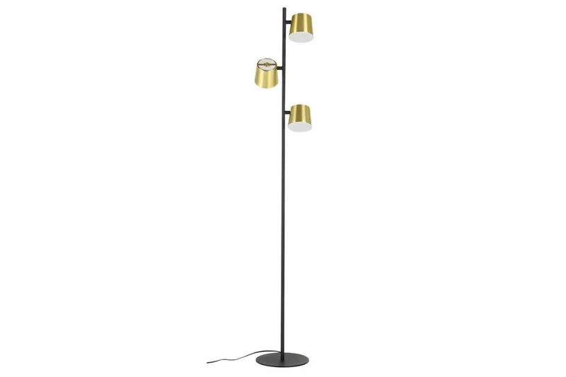 Golvlampa Eglo Altamira Svart/Mässing — Eglo