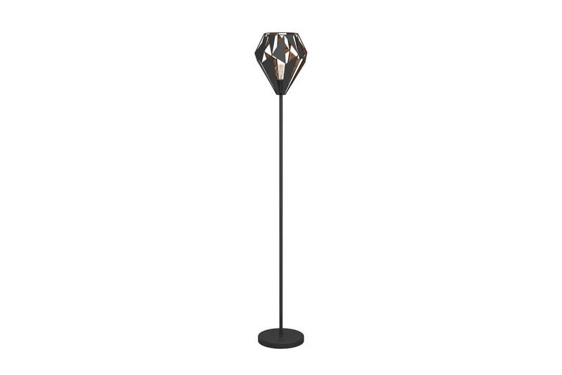 Golvlampa Eglo Carlton 1 - Svart/Koppar — Eglo