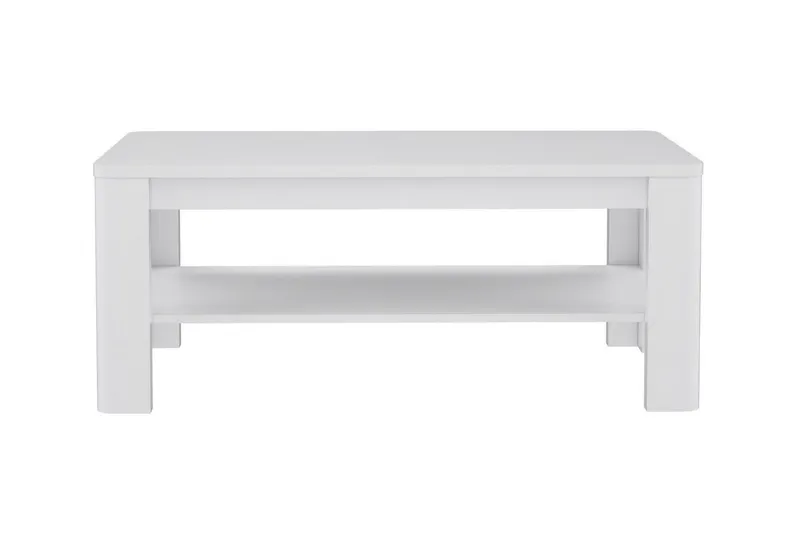 Gowhole Soffbord 110 cm med Förvaring Hylla - Vit — Vit