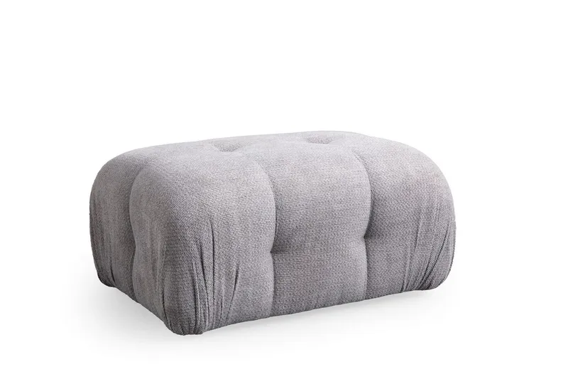 Greta Fotpall 95 cm - Ljusgrå — Ljusgrå