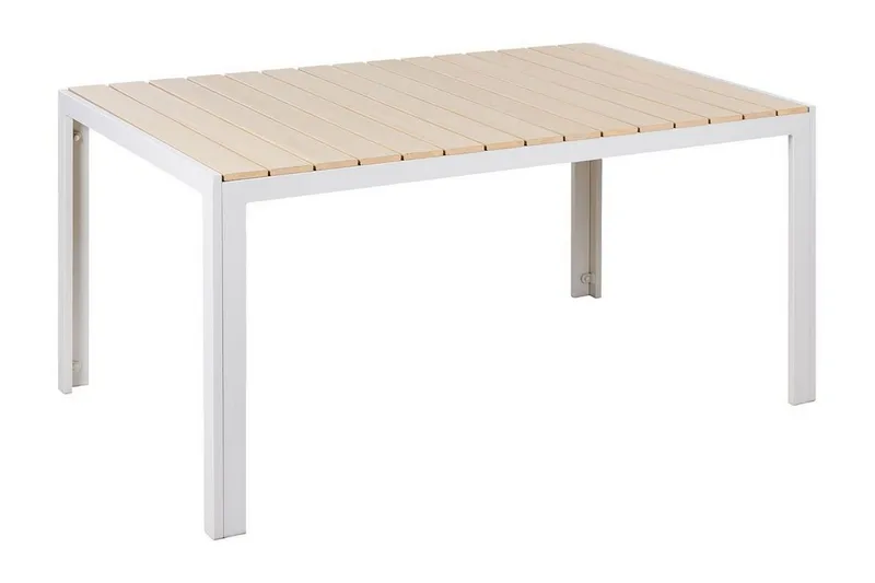 Grosseto Matbord Utomhus 150x90 cm - Beige/Vit — Beige/Vit