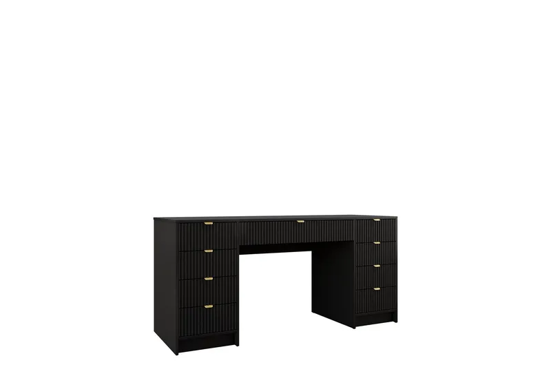 Gudelia Sminkbord 154 cm - Svart — Svart