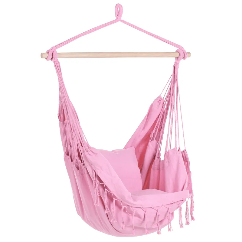 Hängstol utomhus Bonea Bomull - Rosa — Rosa