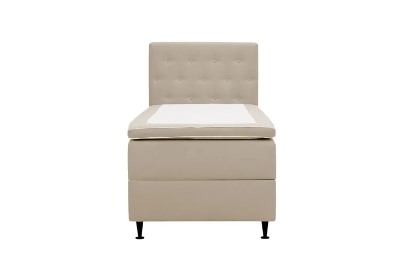 Hilton Plus Komplett Sängpaket med Förvaring 90x200 cm - Beige — Bedly
