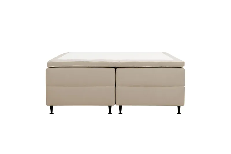 Hilton Plus Kontinentalsäng med Förvaring 160x200 cm - Beige — Bedly