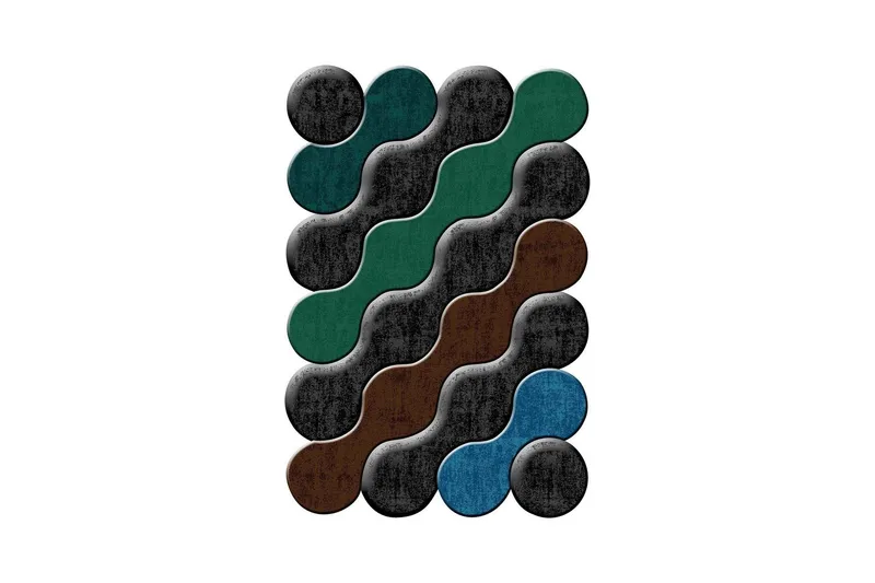 Homefesto Matta 160x230 cm - Multifärgad (Art.nr 1187762) — Multifärgad