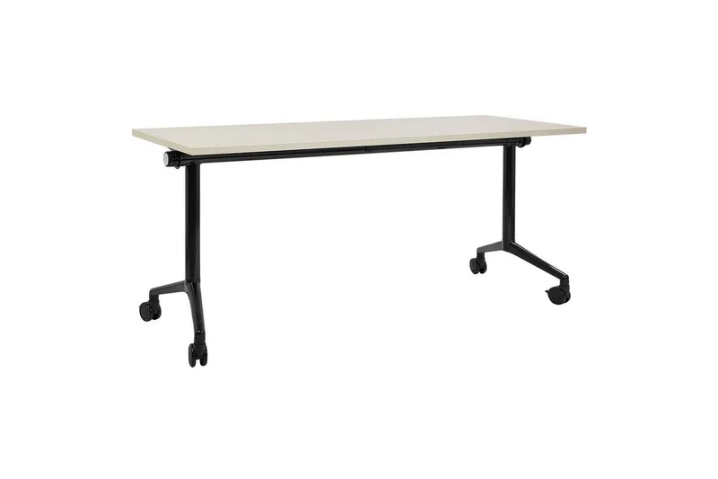 Hopfällbart skrivbord Cavi Ljus trä/svart, 160x60x75 cm - Ljus trä/svart, 160x60x75 cm — Ljus trä/svart, 160x60x75 cm