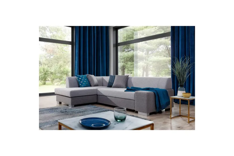 Hörnsoffa Eltap Fabio 268x167x73 cm - Sawana 21, Sawana 05, Grå, Vänster — Sawana 21, Sawana 05, Grå, Vänster