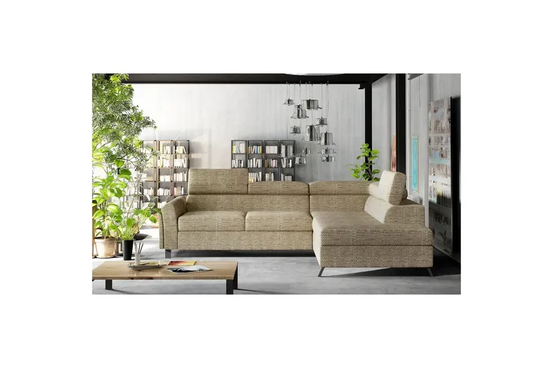 Hörnsoffa Eltap Kairos 265x200x92 cm - Berlin 03, Beige, Höger — Berlin 03, Beige, Höger