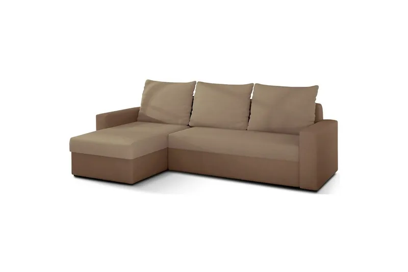 Hörnsoffa Eltap Livio 237x150x72 cm - Alova 07, Alova 66, Beige — Alova 07, Alova 66, Beige