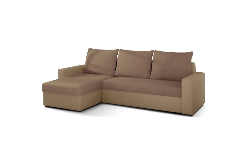 Hörnsoffa Eltap Livio 237x150x72 cm - Alova 66, Alova 07, Beige — Alova 66, Alova 07, Beige