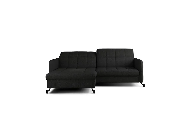Hörnsoffa Eltap Lorelle 225x160x105 cm - Inari 100, Svart, Vänster — Inari 100, Svart, Vänster