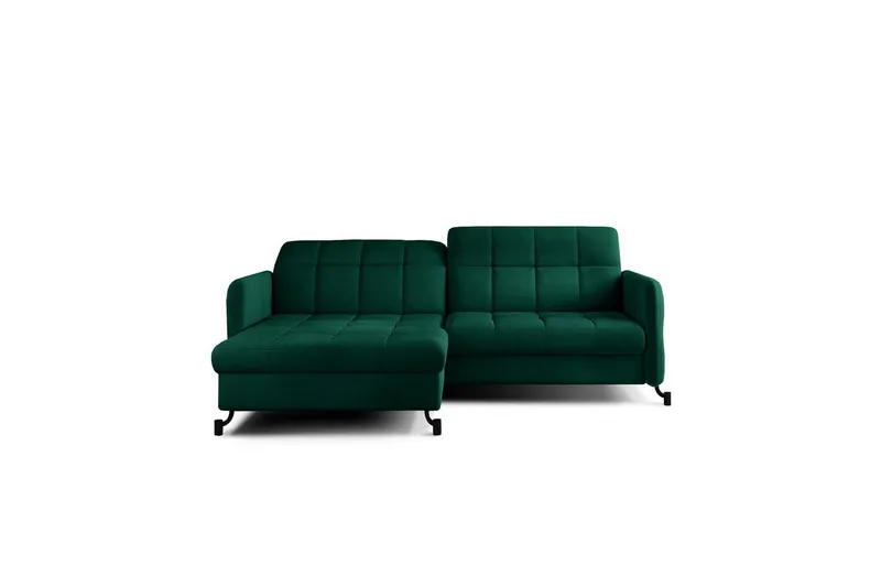 Hörnsoffa Eltap Lorelle 225x160x105 cm - Monolit 37, Grön, Vänster — Monolit 37, Grön, Vänster