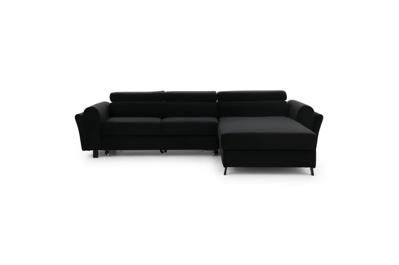 Hörnsoffa Eltap Mariall 288x200x92 cm - Mat Sammet 99, Blå, Höger — Mat Sammet 99, Blå, Höger