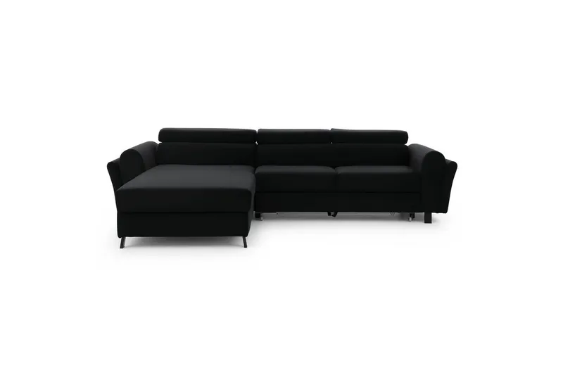 Hörnsoffa Eltap Mariall 288x200x92 cm - Mat Sammet 99, Blå, Vänster — Mat Sammet 99, Blå, Vänster