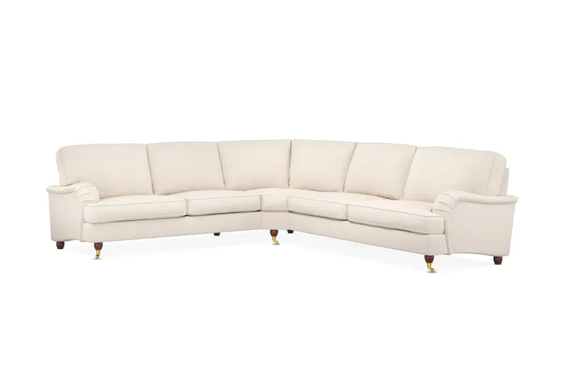Howard Lyx 6-sits Högervänd L-formad Hörnsoffa i Manchester - Beige — Bloomington