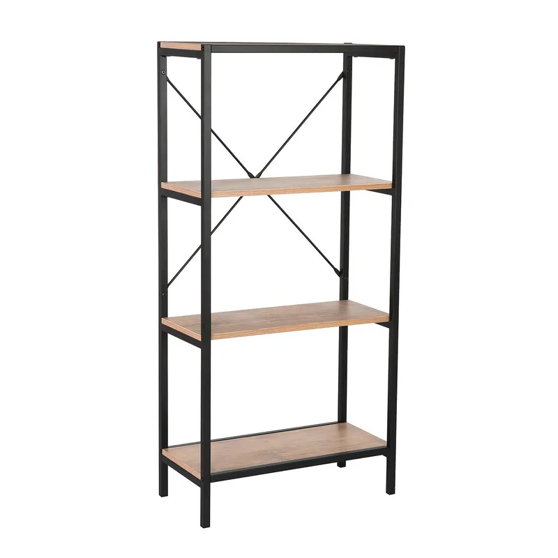 Hylla Lavina 60x30x127,5 cm - ask/svart — ask/svart