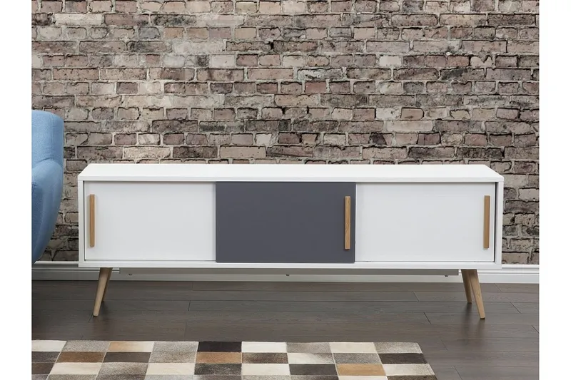 Indiana Tv-Bänk 40x160 cm - Vit — Vit