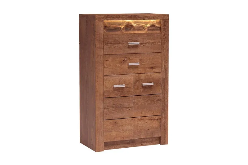 Indianapolis Skänk 76x42x127 cm - Beige/Brun — Beige/Brun