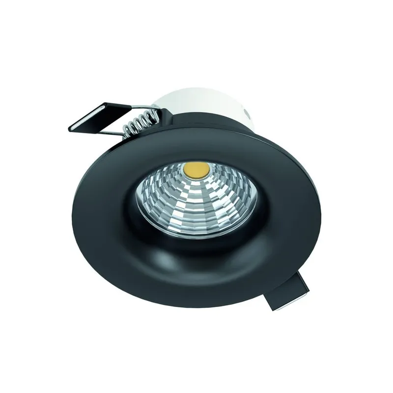 Infälld Lampa Saliceto Stel 88 mm 2700K - Svart — Svart