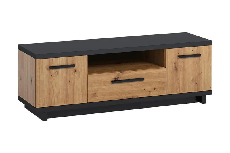 Ingram TV-bänk 40x135 cm - Ek/Svart — Ek/Svart