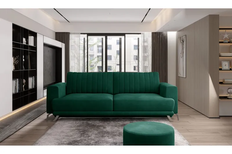 Jalissia 3-sits Soffa - Grön (Art.nr 1437825) — Grön