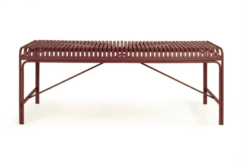 Jarva Rektangulärt Matbord Utomhus 90x200 cm i Metall - Röd — Comfort Garden