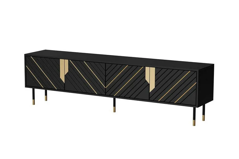 Juniskär Tv-skåp 204 cm - Svart — Scandinavian Choice