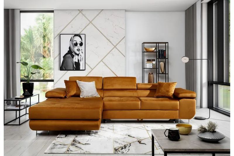 Klinka Bäddsoffa med Divan Vänster - Beige (Art.nr 1026836) — Beige