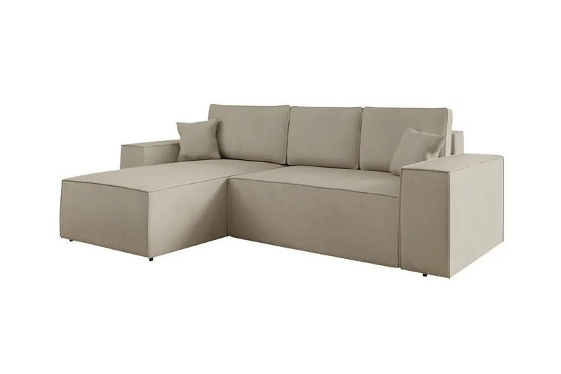 Knocklong 3-sits Hörnbäddsoffa - Ljusbrun (Art.nr 3028596) — Ljusbrun