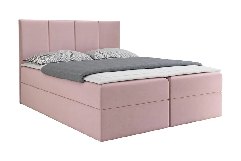 Laggano Kontinentalsäng 180x200 cm + Bäddmadrass - Rosa — Rosa