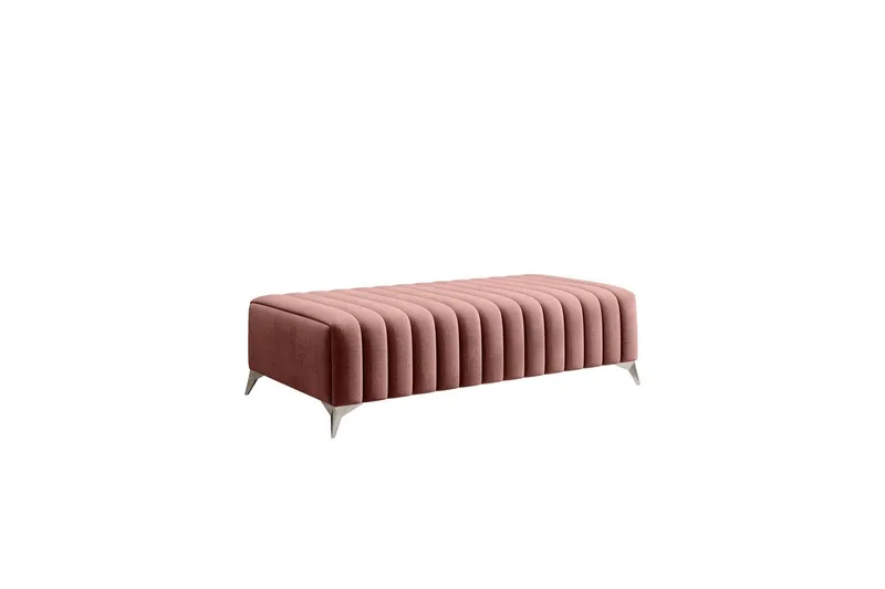 Laurece Fotpall 132 cm - Rosa — Rosa
