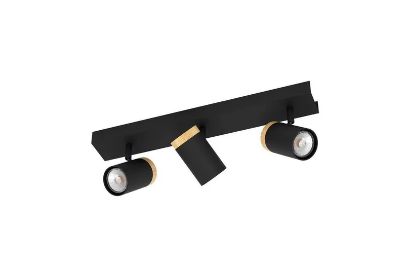 LED-spotlight Eglo Cartagena Svart/Trä 3 Lampor - 3 Lampor — Eglo