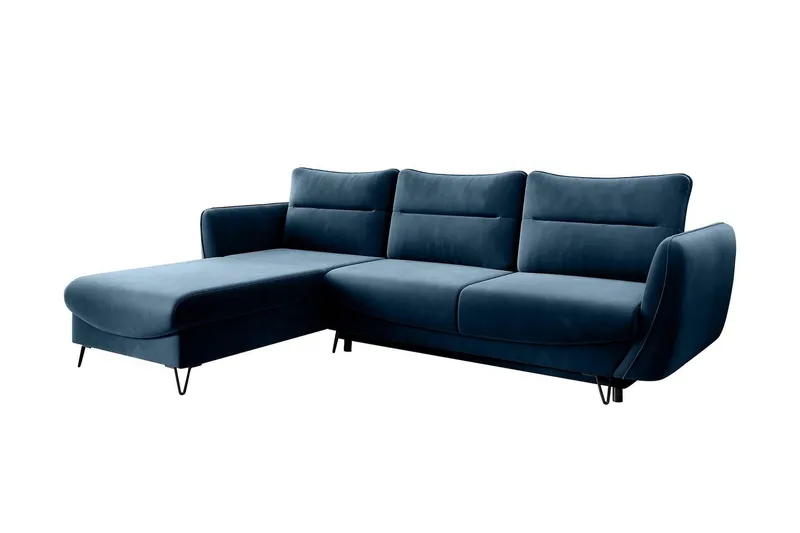 Lence Bäddsoffa m. Divan Förvaring - Mörkblå (Art.nr 1596900) — Mörkblå