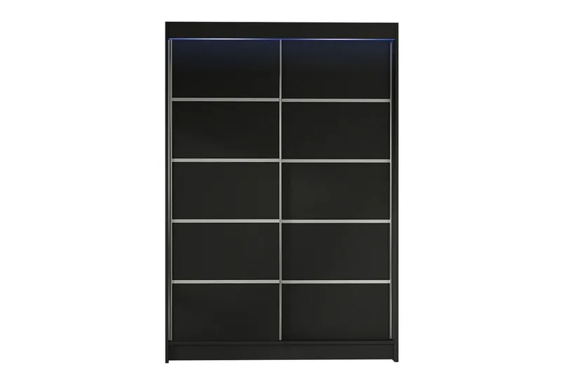 Liverpool Garderob 120x200 cm - Svart — Svart