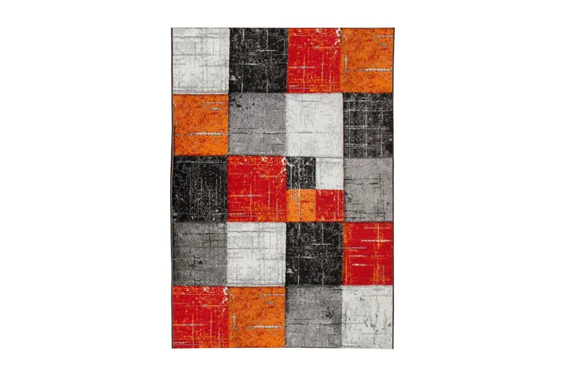 London Square Friezematta 200x290 - Röd/Orange — KM Home