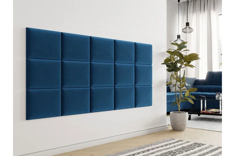 Lornel Stoppad Väggpanel 40x30 cm - Blå — Blå