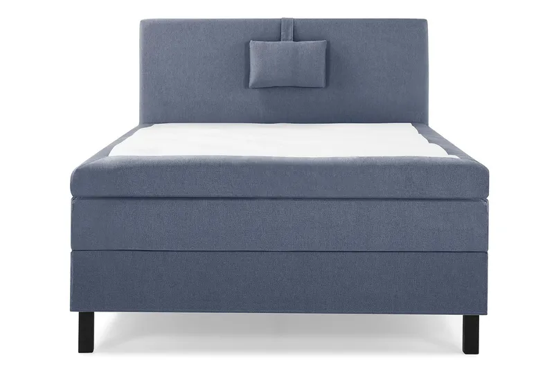 Lucky Komplett Sängpaket 120x200 Latex Slät Sänggavel Na - Nackkudde Liten Mörkblå — Bedly