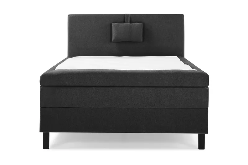 Lucky Komplett Sängpaket 120x200 Polyeter Slät - Nackkudde Liten Svart/Grå — Bedly