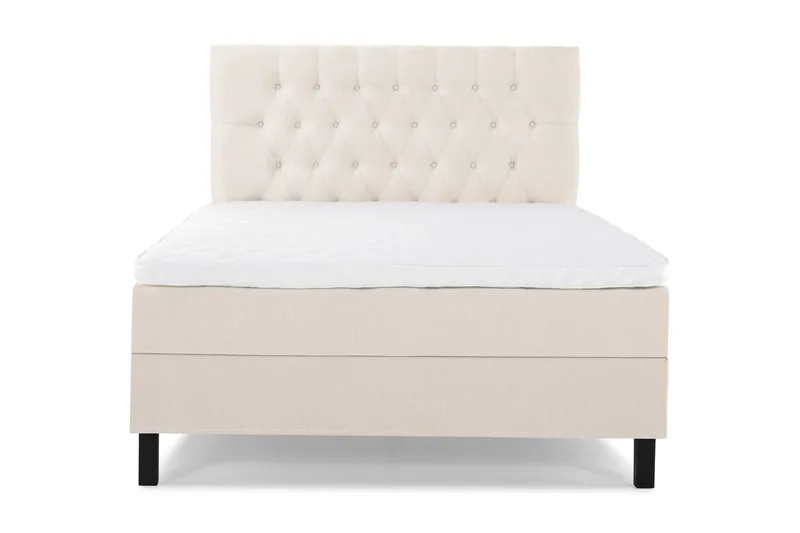 Lucky Komplett Sängpaket 120x200 Skum Diamant Sänggavel - Beige — Bedly