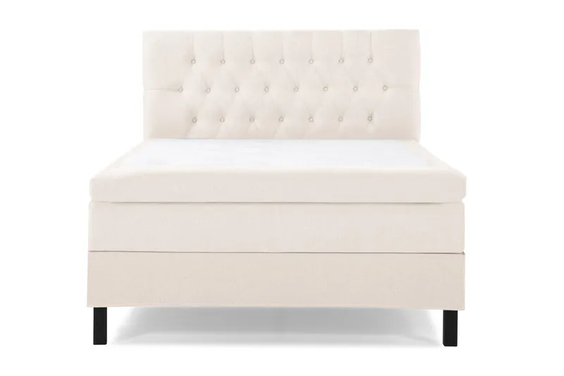 Lucky Komplett Sängpaket 140x200 Latex Diamant Sänggavel - Beige — Bedly