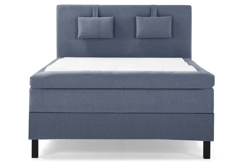 Lucky Komplett Sängpaket 140x200 Latex Slät Sänggavel Na - Nackkudde Liten Mörkblå — Bedly
