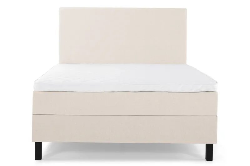 Lucky Komplett Sängpaket 140x200 Skum Slät Sänggavel - Beige — Bedly