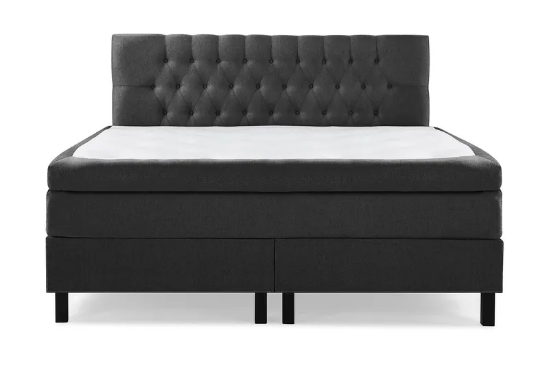 Lucky Komplett Sängpaket 160x200 Latex Diamant - Svart/Grå — Bedly