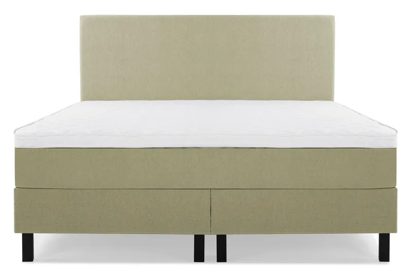 Lucky Komplett Sängpaket 160x200 Skum Slät Sänggavel - Grön — Bedly